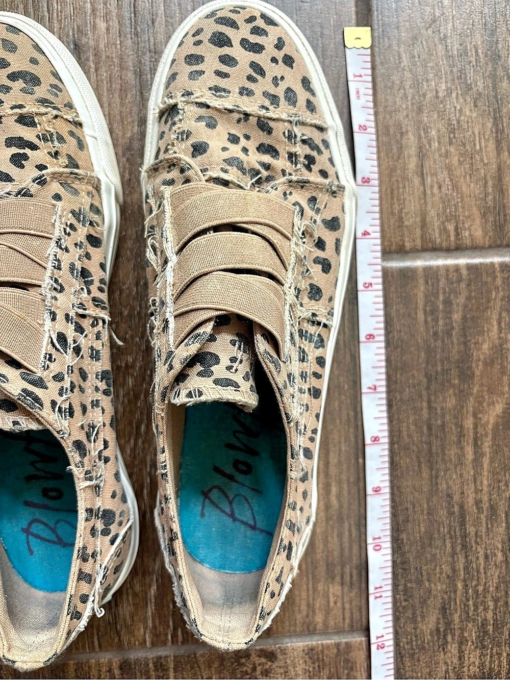Blowfish Malibu Marley Leopard Canvas Slip On Sneakers - Size 8 - Picture 9 of 10